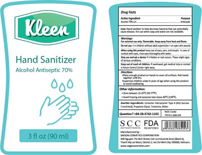 (Label) Kleen Hand Sanitizer 90mL - KLEEN 90ml Saigon Cosmetics